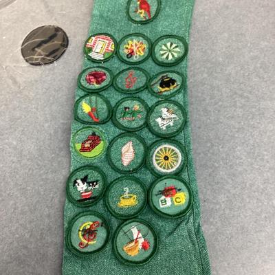 Ronceverte scouts sash with badges