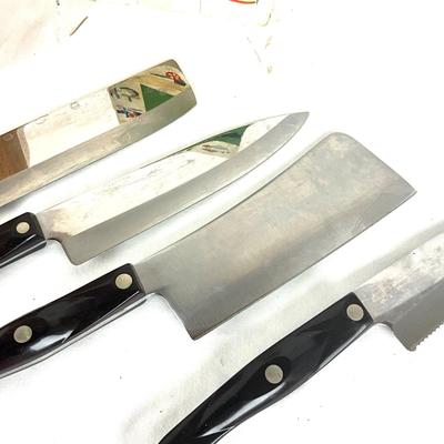 716 Cutco Knife Set with Block and Vintage Cookbook