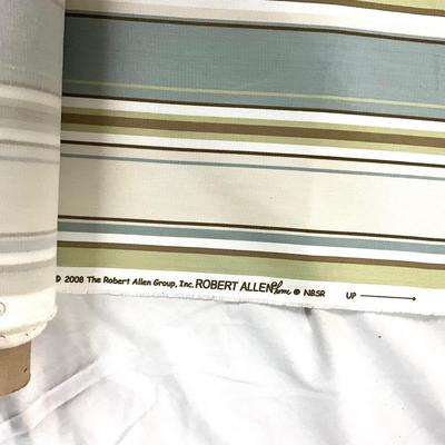 729 Robert Allen Stripes Aqua Stripe Partial Bolt