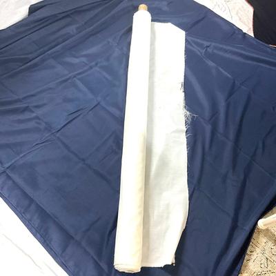730 Large Partial Bolt of White Poly Cotton Lining Material