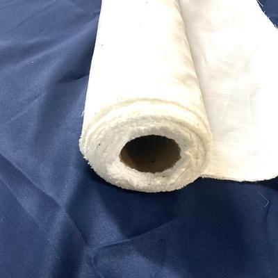 730 Large Partial Bolt of White Poly Cotton Lining Material