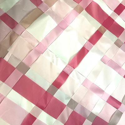 733 Various Shades of Pink Satin Woven Ribbon Material