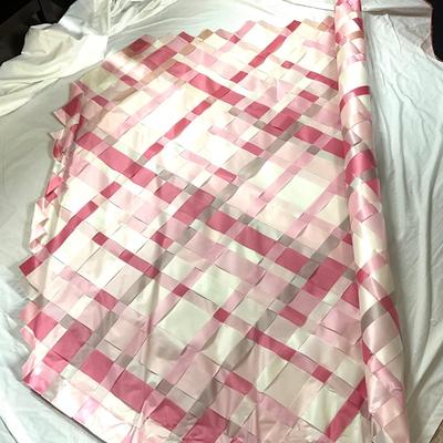 733 Various Shades of Pink Satin Woven Ribbon Material