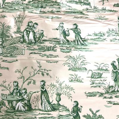 742 Partial Yardage of Scalamandre "Killkenny Cats" Toile Material