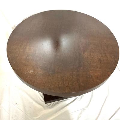 747 Pedestal Base Round Wooden Table