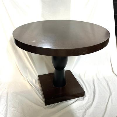 747 Pedestal Base Round Wooden Table