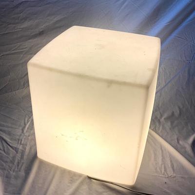 749 Cubed Floor Lamp / Cube Stool Seat Made in France