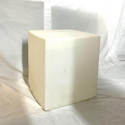 749 Cubed Floor Lamp / Cube Stool Seat Made in France