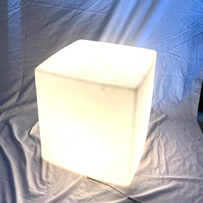 749 Cubed Floor Lamp / Cube Stool Seat Made in France