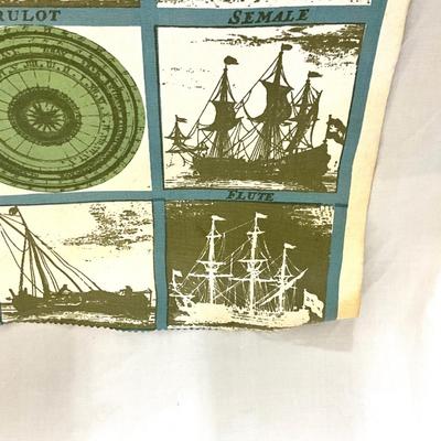 754 Vintage Mid Century Fabric Schumacher "Seven Seas"