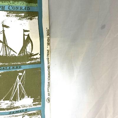 754 Vintage Mid Century Fabric Schumacher "Seven Seas"
