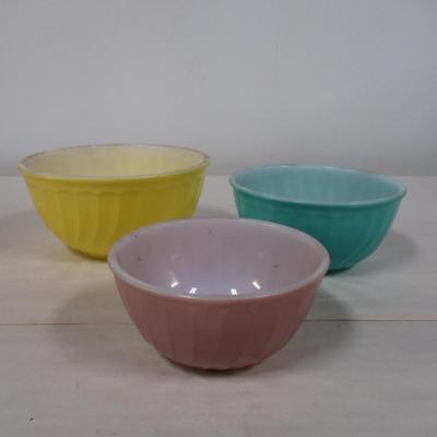 Oven Ware Fire King Mixing Bowls