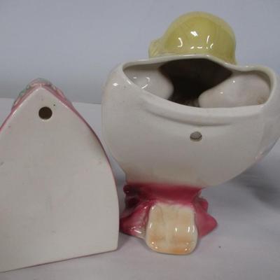 Vintage Figural Small Ceramic Planters