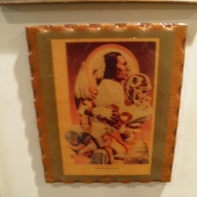 Vintage Washington Redskins Plaque 11.75"x10"