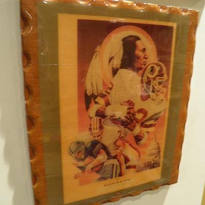 Vintage Washington Redskins Plaque 11.75"x10"