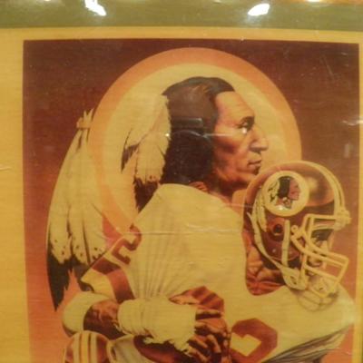 Vintage Washington Redskins Plaque 11.75"x10"