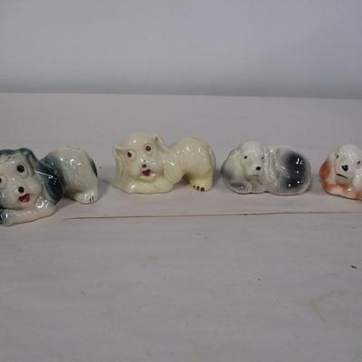 Vintage Dog Figurine Pincushions