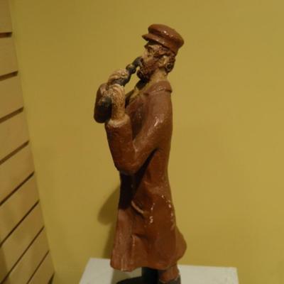 One of a Kind Vintage Ceramic Flutist