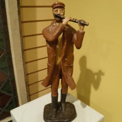 One of a Kind Vintage Ceramic Flutist