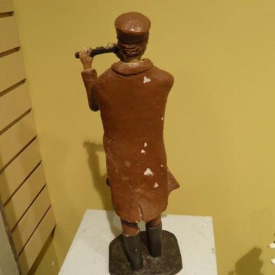 One of a Kind Vintage Ceramic Flutist
