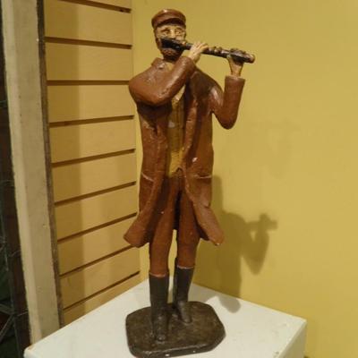 One of a Kind Vintage Ceramic Flutist