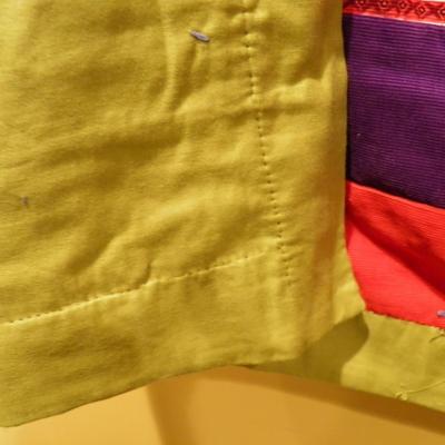 Vintage Hand Stitched Corduroy Quilt 69"x58"