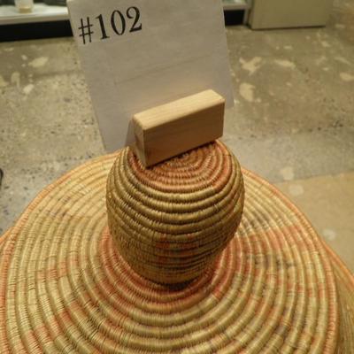 Vintage Woven Herb Drying Basket 33"x28"
