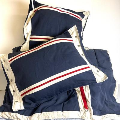 765 Pair of Tommy Hilfiger Twin Comforters and Two Shams