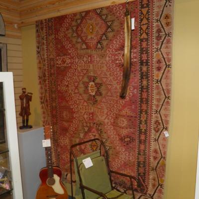 Very Vintage Woven Wool Tapestry 126"x63"