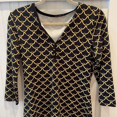 J. MCLAUGHLIN: PRINTED BLOUSE (WOMEN'S) SIZE XS