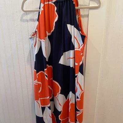 J. MCLAUGHLIN: ORANGE/BLUE DRESS (WOMEN'S) SIZE