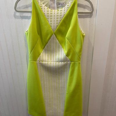 MILLY: LIME GREEN DRESS (WOMEN'S) SIZE 2