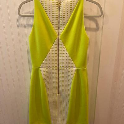 MILLY: LIME GREEN DRESS (WOMEN'S) SIZE 2