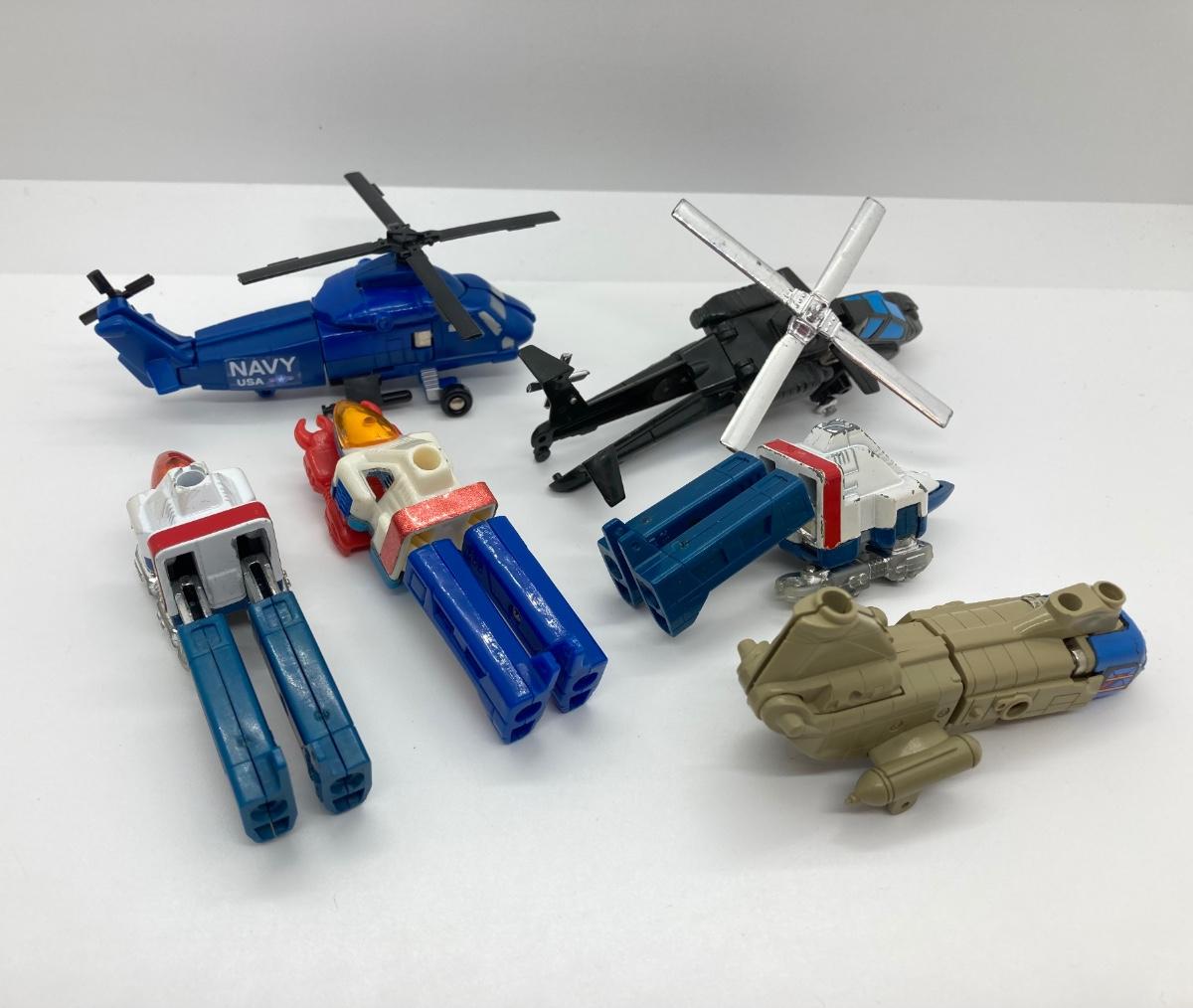 LOT 8 GoBots Helicopters Wrong Way, Flip Top, Twin Spin and Coptur