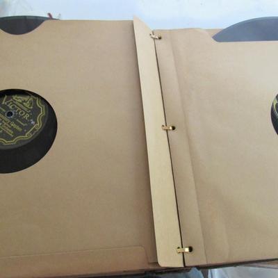 Old RCA Victor Record Album With Records