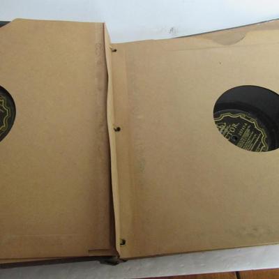 Old RCA Victor Record Album With Records
