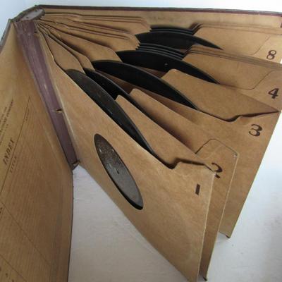 Old RCA Victor Album With Misc Records Inside
