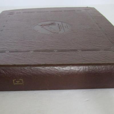 Smaller Size Vintage RCA Record Album With Records, Nice Embossed Cover