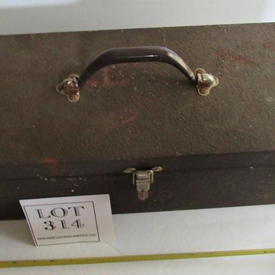 Old Heavy Duty Metal Kennedy Tool Box