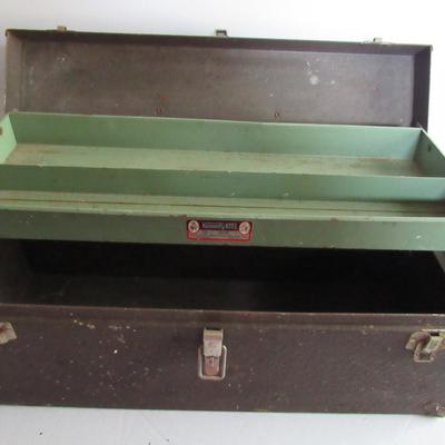 Old Heavy Duty Metal Kennedy Tool Box