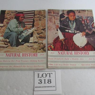 Vintage 1950 & 1951 Natural History Magazines