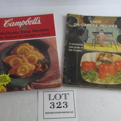 Campbells Cook Book and Vintage Knox On-Camera Recipe Book