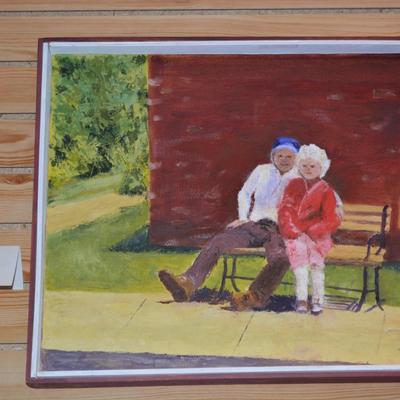 Jo Wampler Original Acrylic, Framed 17"x21"