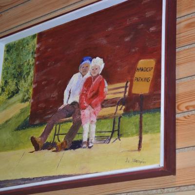 Jo Wampler Original Acrylic, Framed 17"x21"