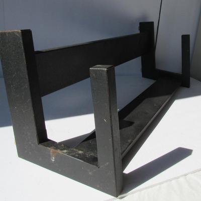 Lot 327:  Heavy Old Metal Book Shelf