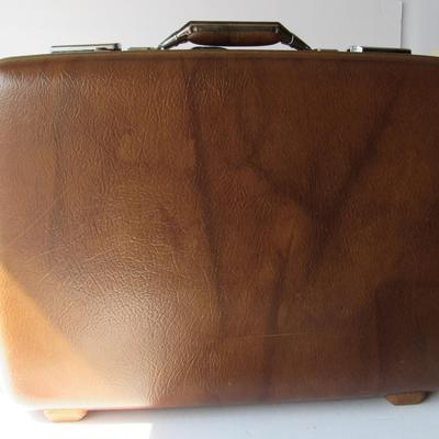 Lot 328: Older Hard Cover Suitcase