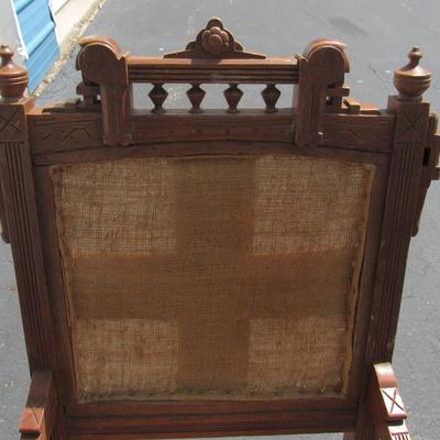 Lot 332:  Antique Eastlake Chair For Refinishing