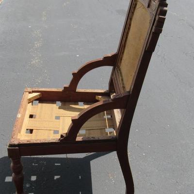 Lot 332:  Antique Eastlake Chair For Refinishing