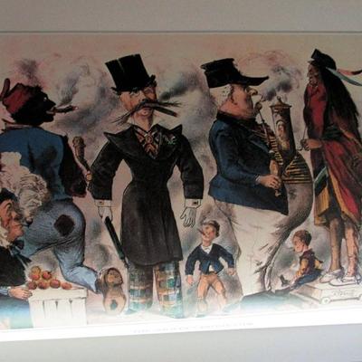 Lot 335:  NICE! Huge Currier & Ives America Book of Prints, Limited #827/1500, Handcrafted Leather Cover, 1979