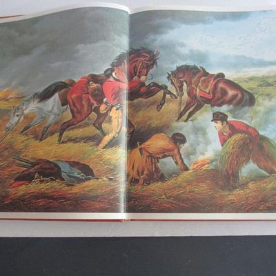 Lot 335:  NICE! Huge Currier & Ives America Book of Prints, Limited #827/1500, Handcrafted Leather Cover, 1979